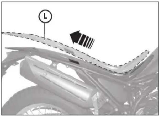 Beta ALP 200 (2011) - How to remove the under-saddle plastic shield - 1