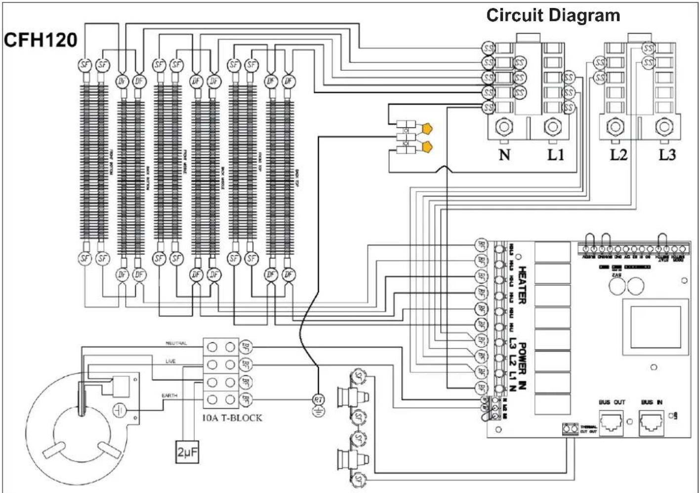 DIMPLEX CFH120 - CFH60, CFH90 & CFH120 Electronic Wall Mounted Fan Heater - 17