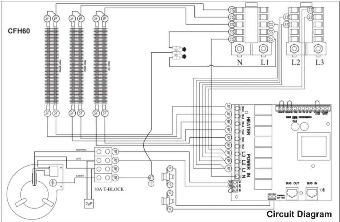 DIMPLEX CFH120 - CFH60, CFH90 & CFH120 Electronic Wall Mounted Fan Heater - 15