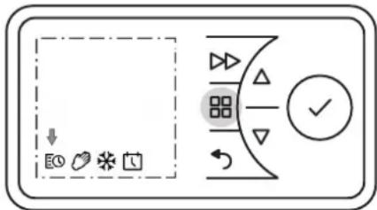 DIMPLEX PLX050E - Attivazione/disattivazione dell'esercizio di riscaldamento - 1