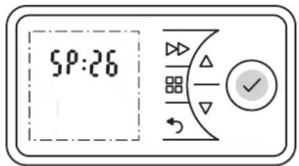 DIMPLEX PLX050E - Sollwert erhöhen - 2
