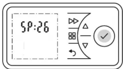 DIMPLEX PLX050E - Augmenter la valeur de consigne - 2