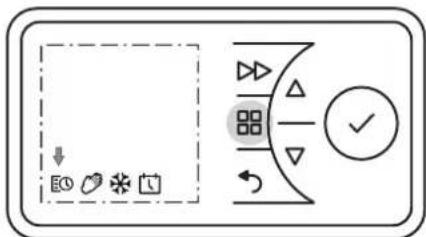 DIMPLEX PLX050E - Allumer/éteindre le mode chauffage - 1