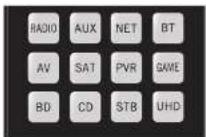 ARCAM AVR11 - Device Mode/Source keys - 1
