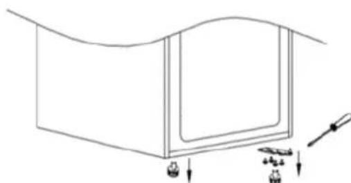 HOOVER HOCT3L517EW - Les instructions de fonctionnement de remplacement de la lampe sont les suivantes : - 3