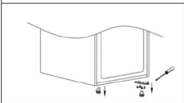 HOOVER HOCT3L517EW - Az izzó cseréjere vonatkozó utasítások a következók: - 3