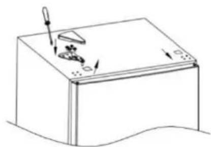HOOVER HOCT3L517EW - Die Anweisungen für den Lampenwechsel lauten wie folgt: - 8