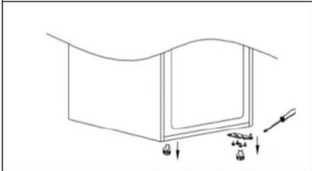 HOOVER HOCT3L517EW - Die Anweisungen für den Lampenwechsel lauten wie folgt: - 3