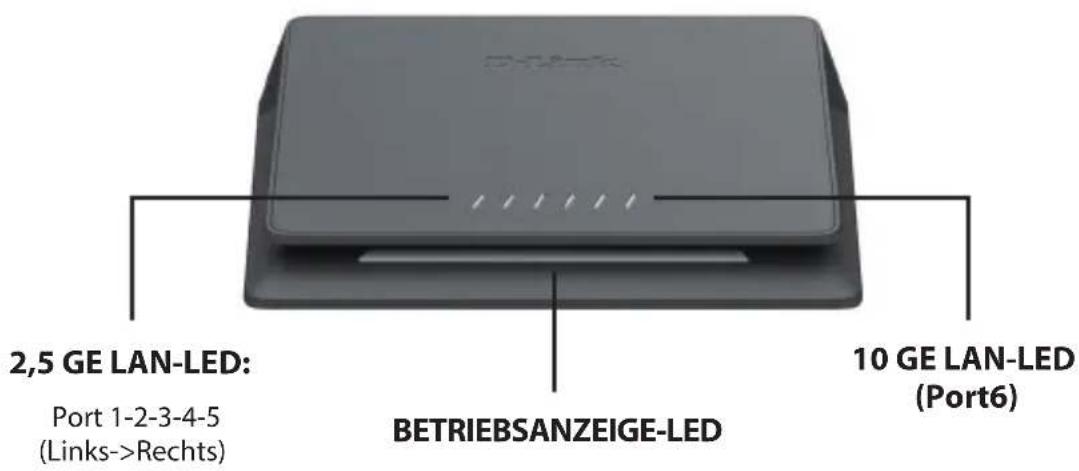 D-LINK DMS106XT - Port-LED Verbindungsgeschwindigkeit - 1