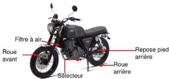Mash Black Seven 125cc (2021) - III - emplacement des pièces - 1