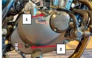 Mash Black Seven 125cc (2021) - Vérification du niveau d'huile moteur - 1