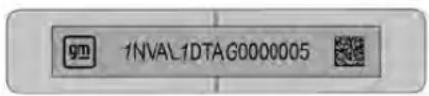 GMC Acadia (2022) - Identificationduvéhicule Lenumérold'identificationdu vehicule(NIV) - 1