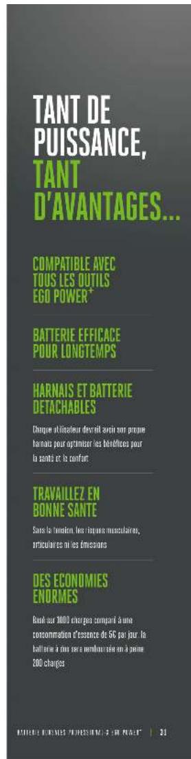 EGO AP1300 - Performances polyvalentes - 3