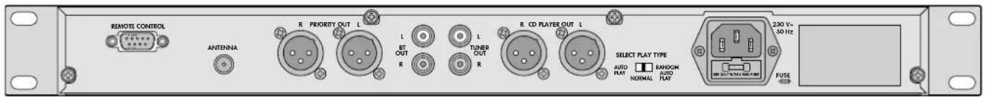 Monacor CD112RDSBT - Dati tecnici - 2