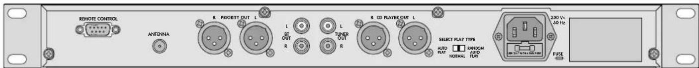 Monacor CD112RDSBT - Especillasiones - 2