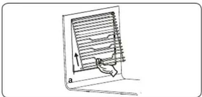 SHARP KA70V19IM2EU - Retrait des grilles laterales de support - 1