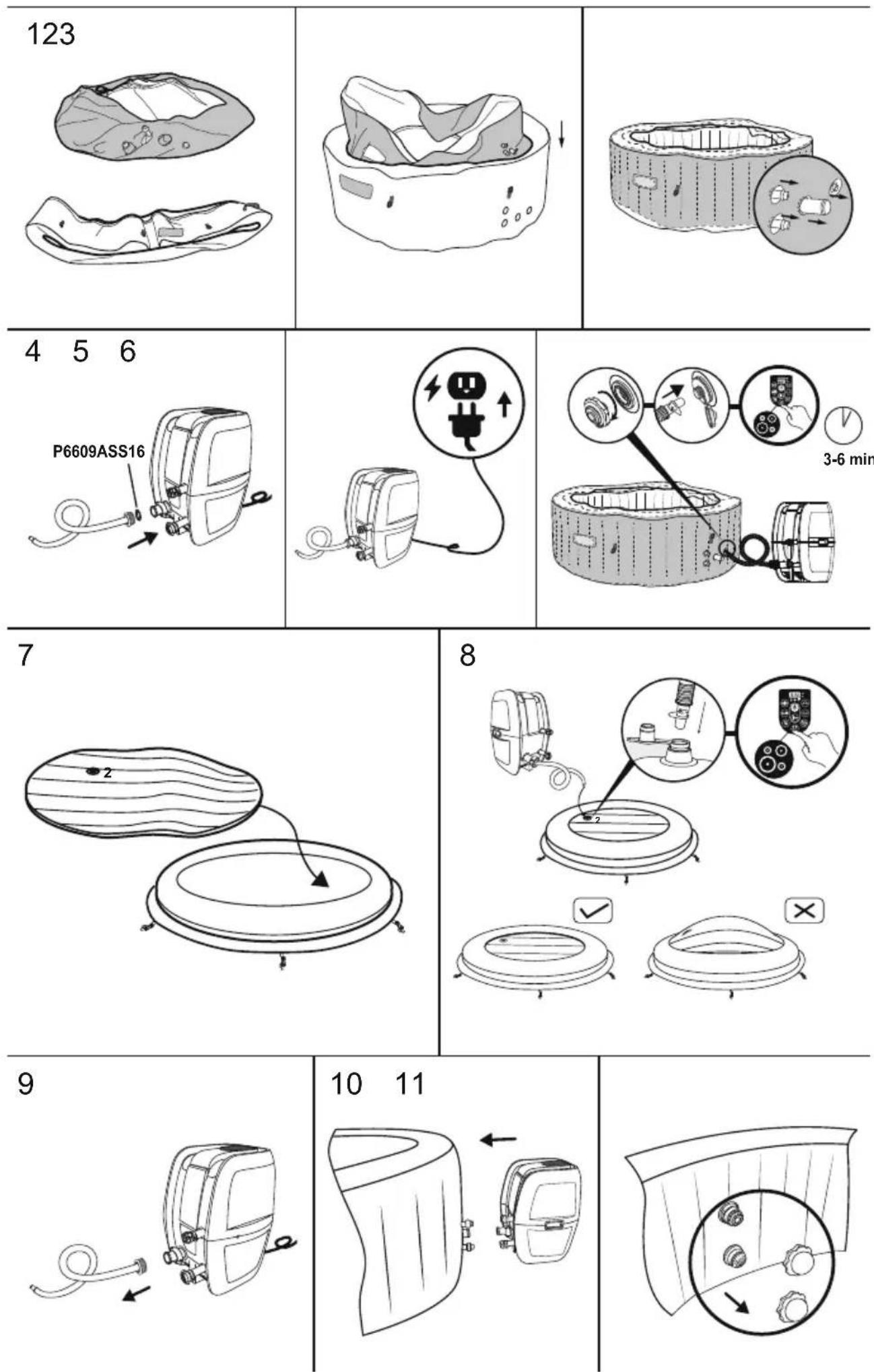 BESTWAY LayZSpa 60065 - YCTAHOBKA - 4