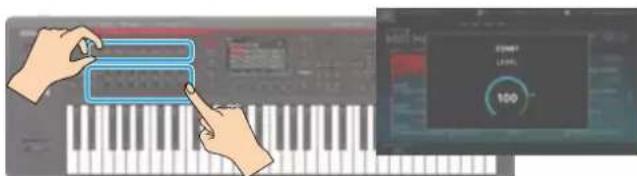ROLAND FANTOM07 - Utilisation avec panoramique/niveau - 1