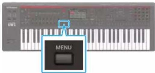 ROLAND FANTOM07 - Appuyez sur le bouton [MENU]. - 1