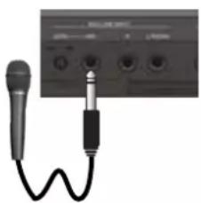 ROLAND FANTOM07 - Connexion d'un micro - 1