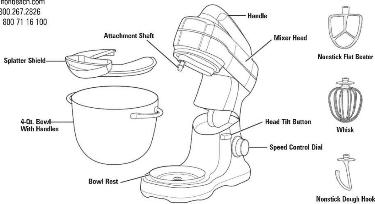 HAMILTON BEACH 63396 - Parts and Features - 1