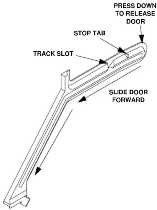 Manitowoc QM45A - Remove the Bin Door - 1