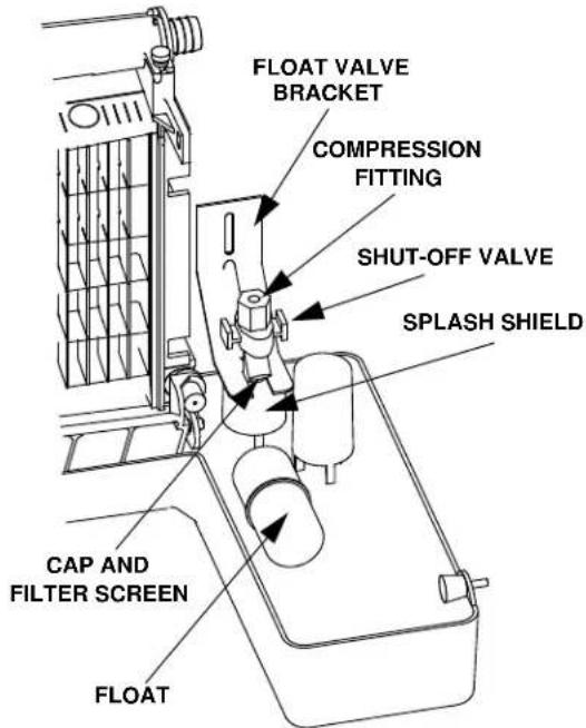 Manitowoc QM45A - Remove the Float Valve - 1