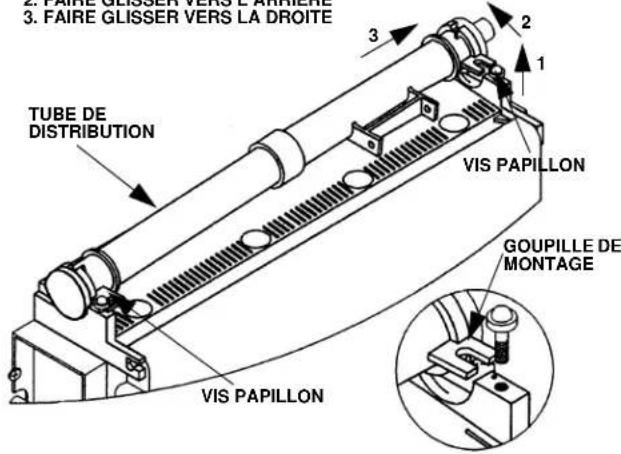 Manitowoc QM45A - Retrait du tube de distribution d'eau - 1