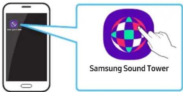 SAMSUNG MXST50B - Spustenie aplikácie Samsung Sound Tower - 1