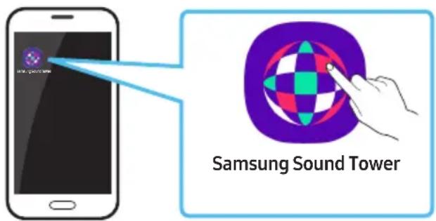 SAMSUNG MXST50B - Εκκίνηση της εφαρμογής Samsung Sound Tower - 1