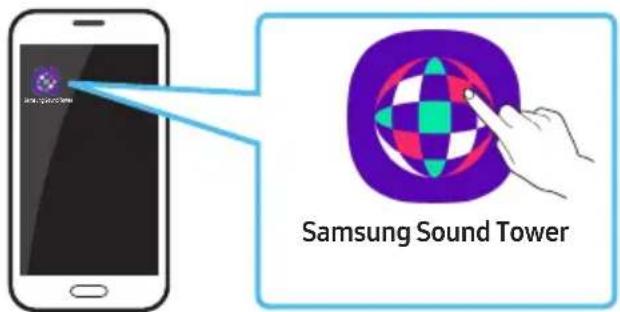 SAMSUNG MXST50B - Samsung Sound Tower App käivitamine - 1
