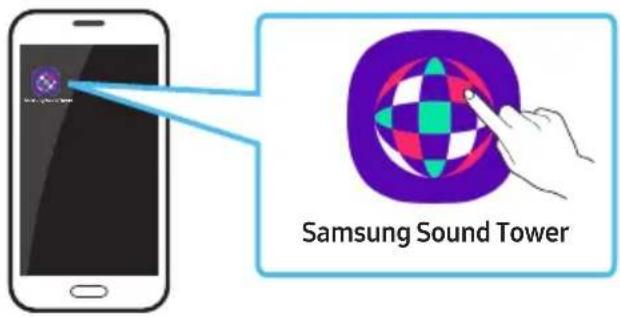 SAMSUNG MXST50B - Starten die Samsung Sound Tower-App - 1
