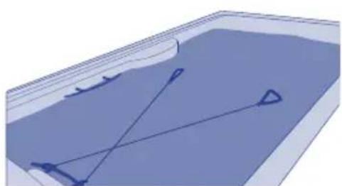 ASTRALPOOL Evolution 70 - EMPFOHLENE BEFESTIGUNG DER SCHNUR - 1