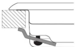 HOTPOINT TQG 641 HA(DS) - Schéma de fixation des crochets - 1