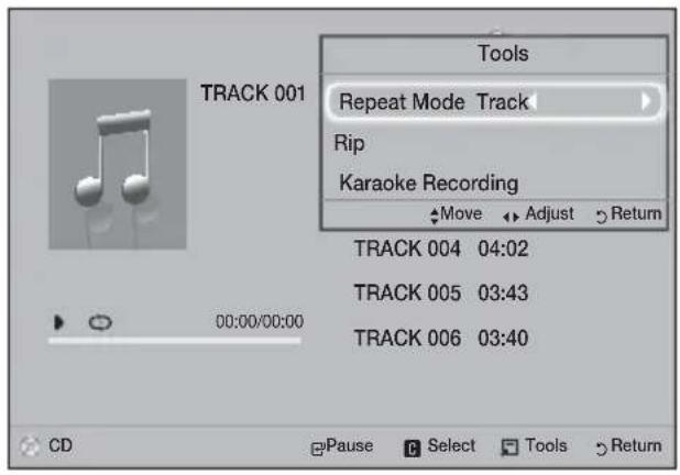 SAMSUNG HTH5550K - Playing a Pre-Recorded Commercial Audio Disc - 1