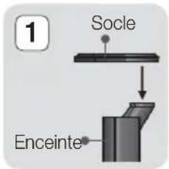 SAMSUNG HTH5550K - * HT-H5530HK uniquement - Enceinte avant - 1