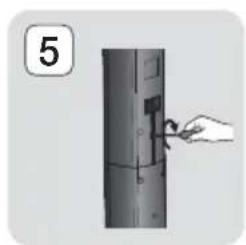 SAMSUNG HTH5550K - Installation des enceintes sur le pied type Tallboy - 5