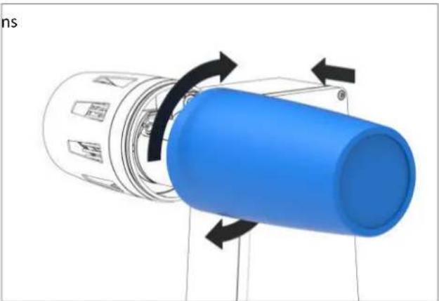 Derksen PHOS 85 rotator outdoor - Fermeture de la tête de projection - 2