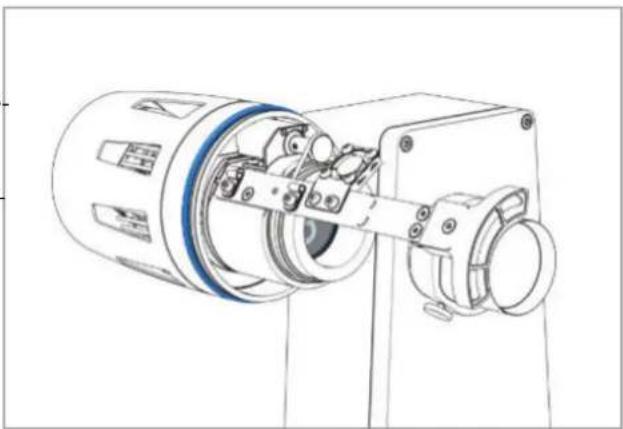 Derksen PHOS 85 rotator outdoor - Fermeture de la tête de projection - 1
