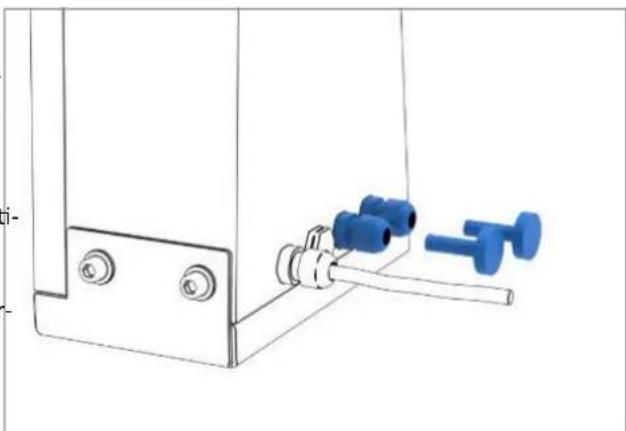 Derksen PHOS 85 rotator outdoor - Connexions pour la commande d'éclairage (en option) DALI / 1-10V - 3