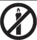 BLAUPUNKT BA40F4132LEB - Para evaporar incendios mantenga siempre las velas u otheras llamas al descubierto lejos del producto. - 1