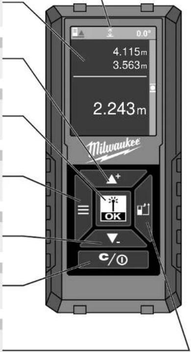 MILWAUKEE LDM 45 - MESSPUNKT - 1