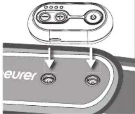 BEURER SL 40 - Bedieneinheit an Anti-Schnarchgurt befestigen - 1