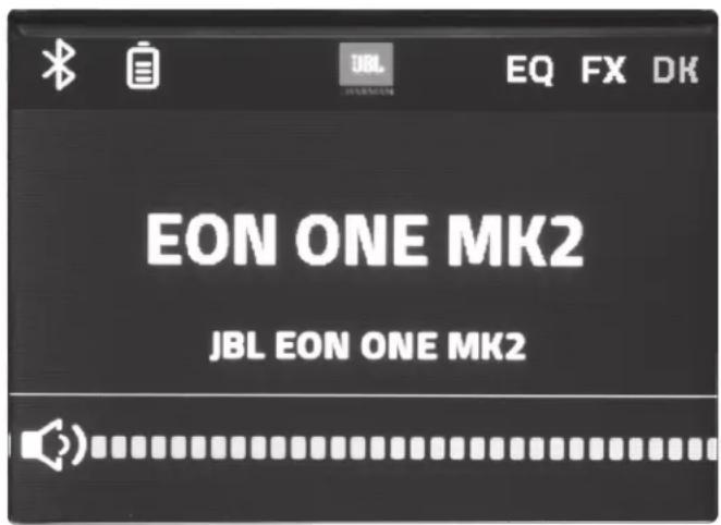 JBL EON ONE MK2 - Présentation de l'écran LCD EasyNav - 1