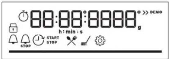 88:00:0000g h : min : s STOP START STOP > DEMO