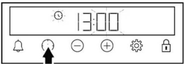 BEKO BBIM12300XD - Het tijdstip van de dag wijzigen - 2