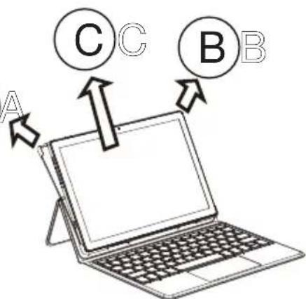 DORO Tablet - Détacher le clavier - 1
