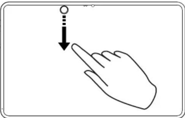 DORO Tablet - Ouvrir et fermer le panneau de notification - 1
