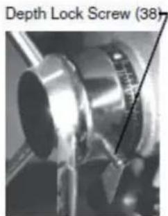 Holzmann SB 3116RMN - Réglage de l'échelle de profondeur de perçage à une profondeur spécifiée - 1