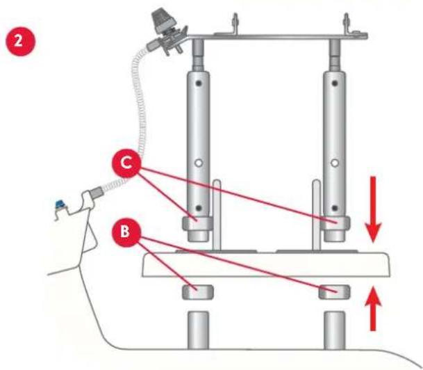 PFAFF Creative stylist MN 110 - FIXER LE SUPPORT DE FIL À LA MACHINE - 3